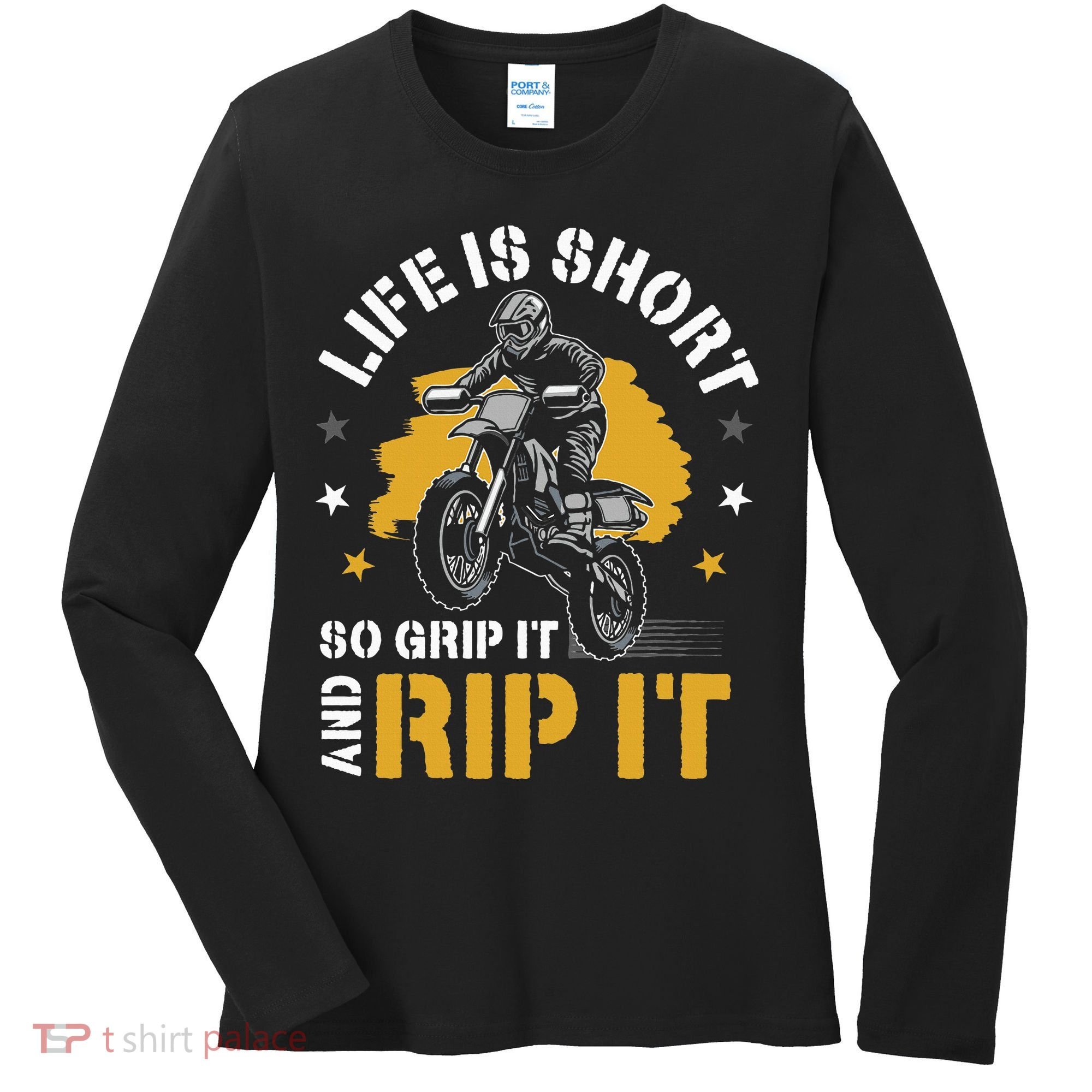 Dirtbike Motocross Forget Everything And Ride Mx Women's Long Sleeve Shirt