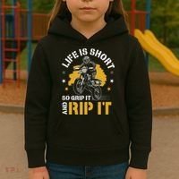 Dirtbike Motocross Forget Everything And Ride Mx Kids Hoodie thumb 3