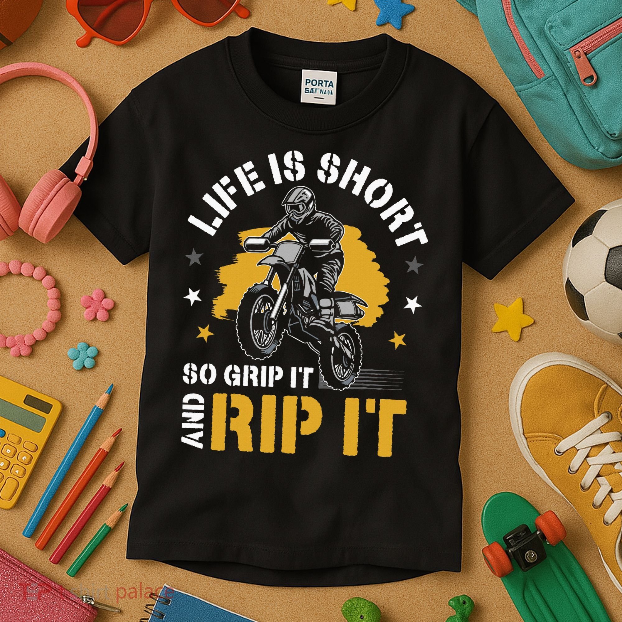 Dirtbike Motocross Forget Everything And Ride Mx Kids T-Shirt
