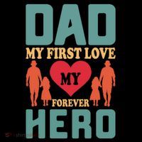 Dad My First Love My Forever Hero FatherS Day Funny Cute Gift Coffee Mug thumb 5