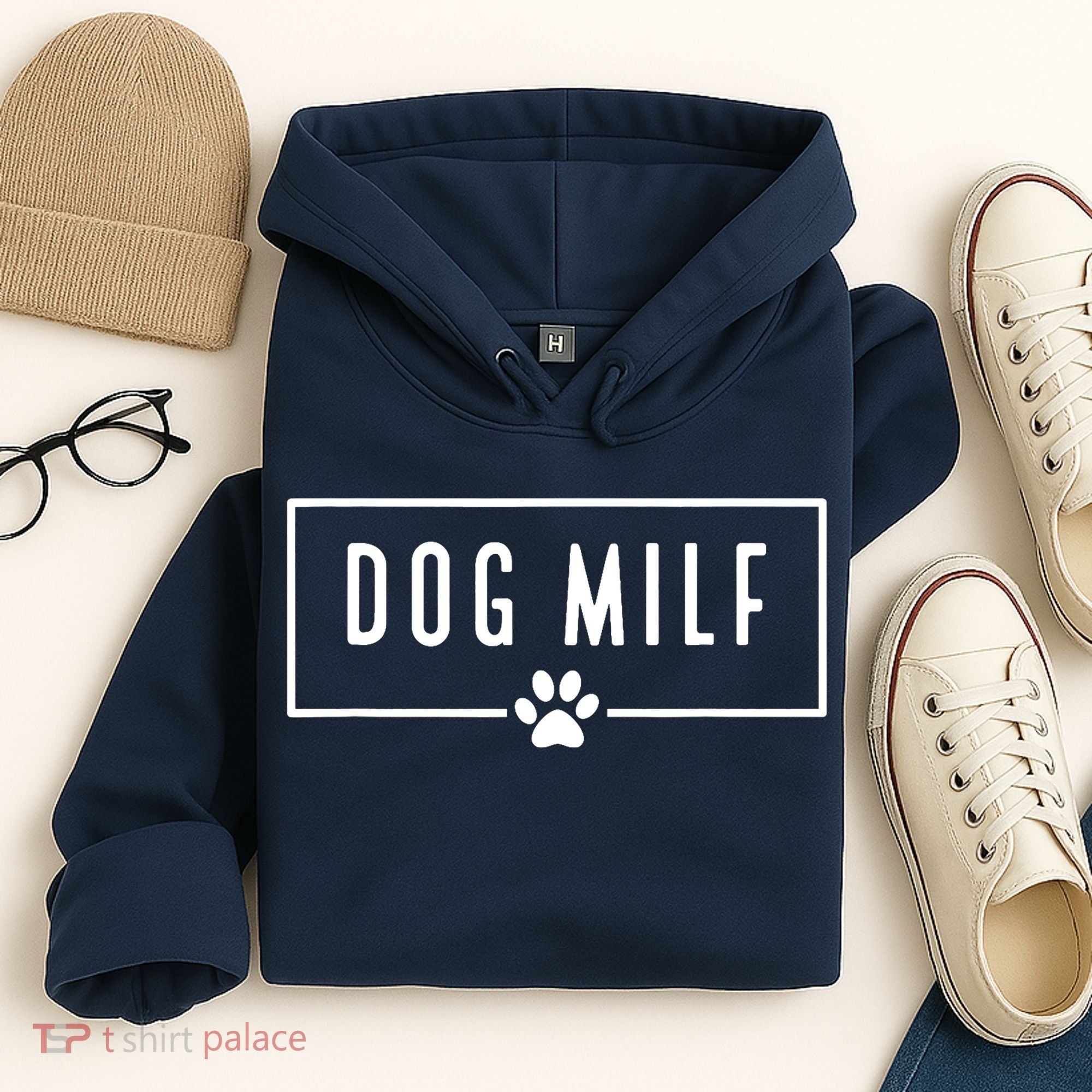 DOG MILF Funny Dog Mom Hoodie