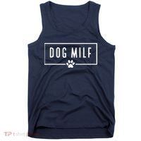 DOG MILF Funny Dog Mom Tank Top thumb 0