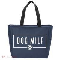 DOG MILF Funny Dog Mom Tote Bag thumb 0