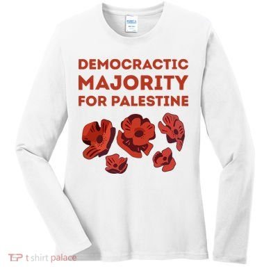 Democratic Majority For Palestine Women's Long Sleeve Shirt