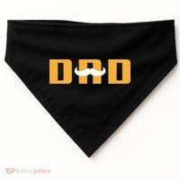 Dad Mustache Fathers Day USA-Made Doggie Bandana thumb 0