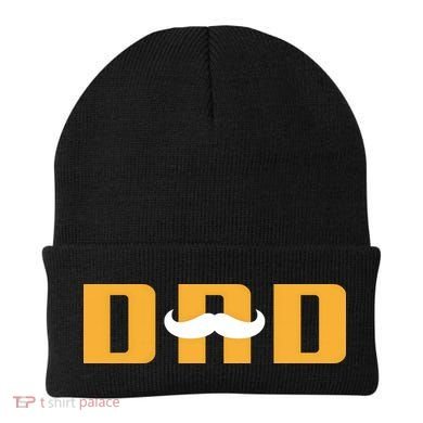 Dad Mustache Fathers Day Beanie