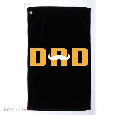Dad Mustache Fathers Day Golf Towel