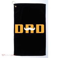 Dad Mustache Fathers Day Golf Towel thumb 0