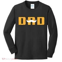 Dad Mustache Fathers Day Kids Long Sleeve Shirt thumb 0