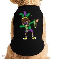 Dabbing Mardi Gras Dance Doggie Tank thumb 0