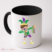 Dabbing Mardi Gras Dance Coffee Mug thumb 0