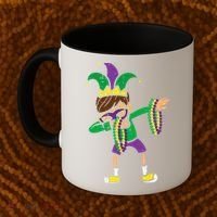 Dabbing Mardi Gras Dance Coffee Mug thumb 2