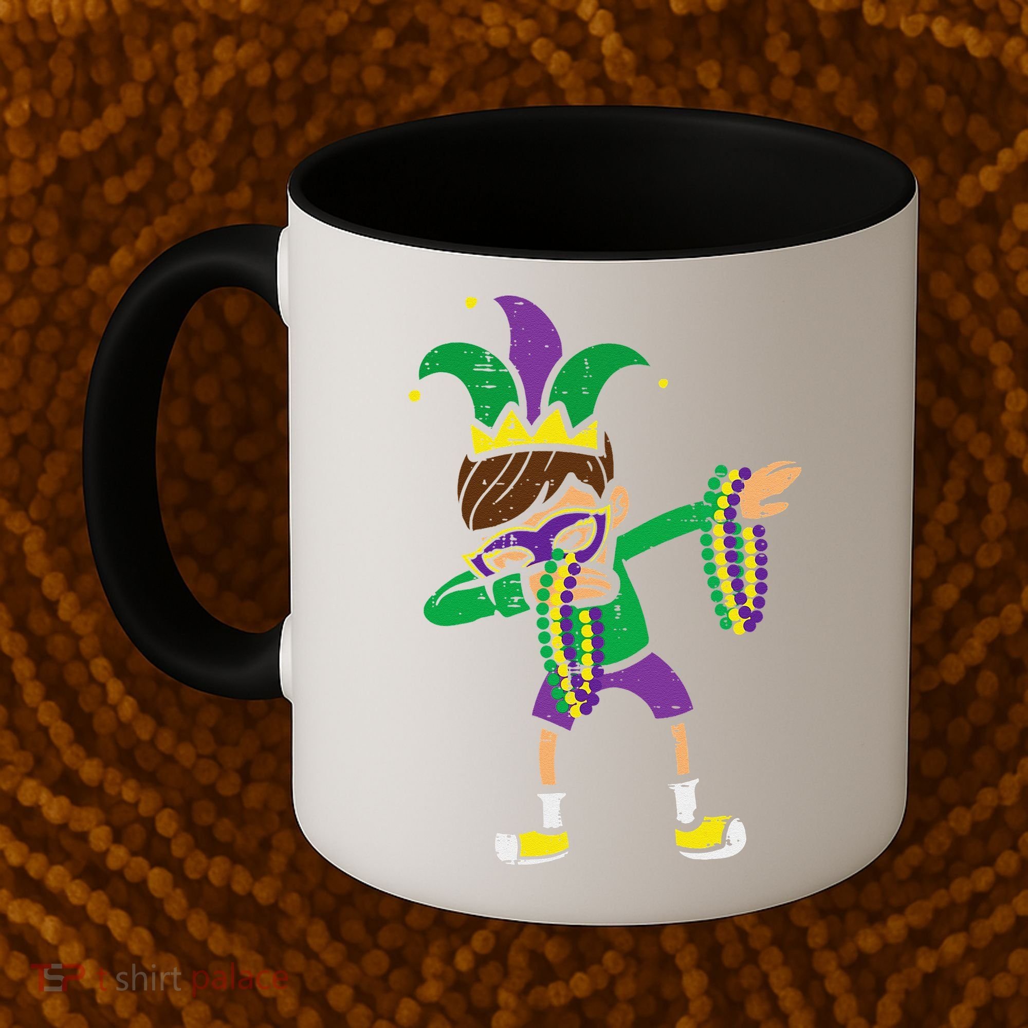 Dabbing Mardi Gras Dance Coffee Mug