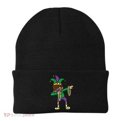 Dabbing Mardi Gras Dance Beanie