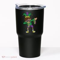 Dabbing Mardi Gras Dance Tumbler thumb 0