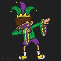 Dabbing Mardi Gras Dance Tumbler thumb 3