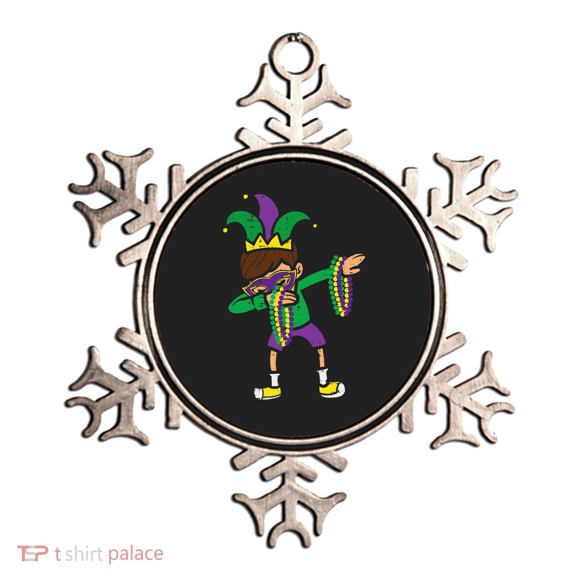 Dabbing Mardi Gras Dance Ornament