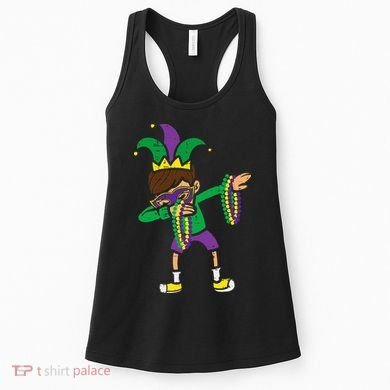 Dabbing Mardi Gras Dance Women's Tank Top