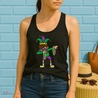 Dabbing Mardi Gras Dance Women's Tank Top thumb 2