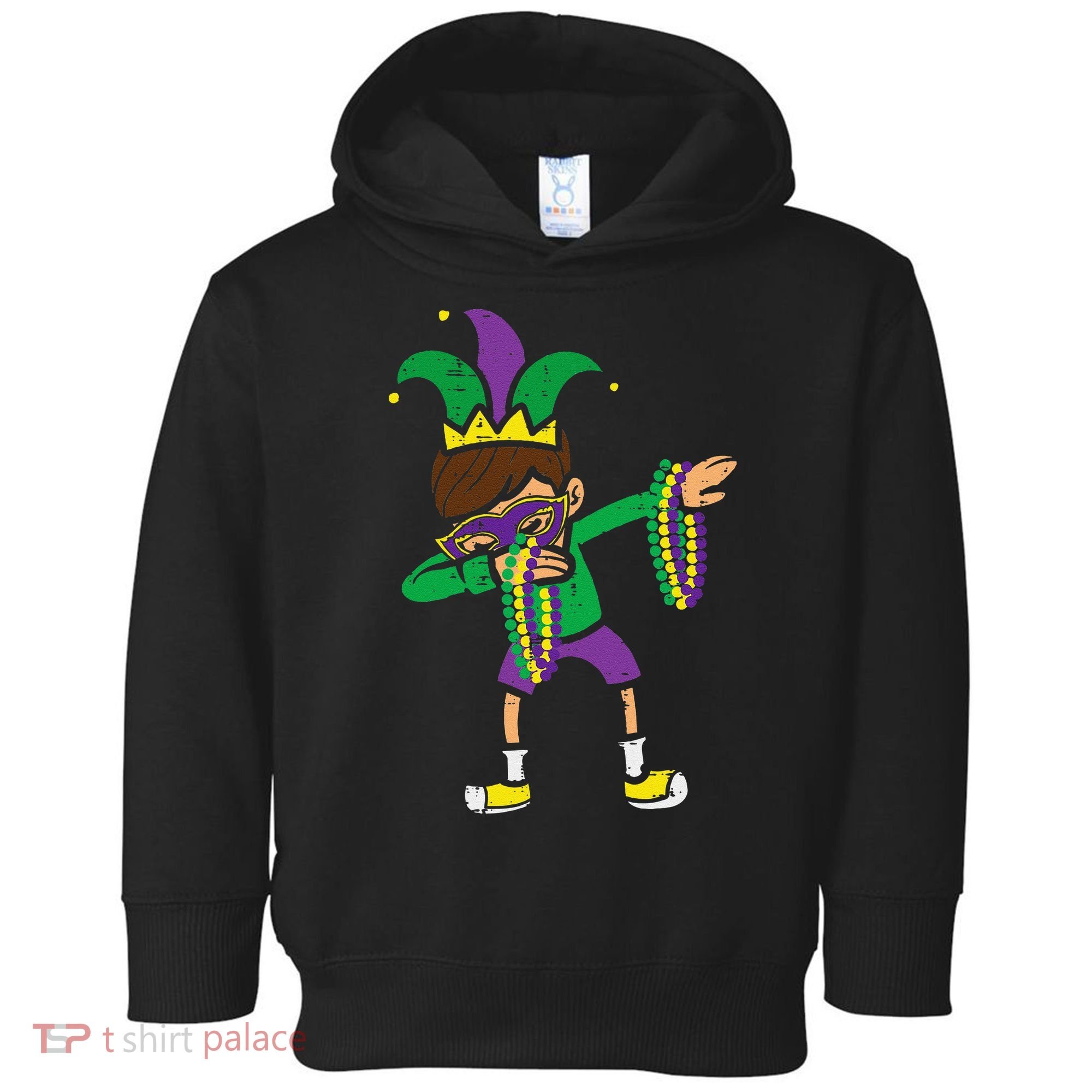 Dabbing Mardi Gras Dance Toddler Hoodie