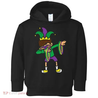 Dabbing Mardi Gras Dance Toddler Hoodie