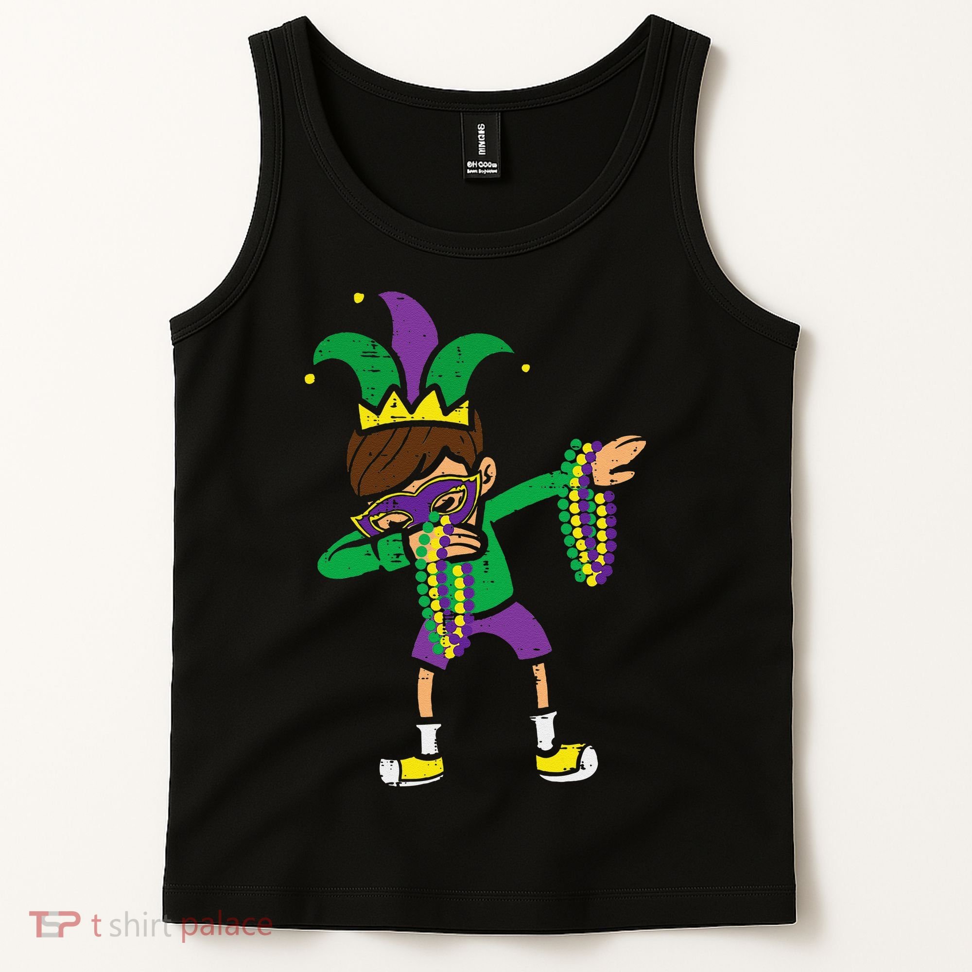 Dabbing Mardi Gras Dance Tank Top
