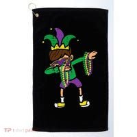 Dabbing Mardi Gras Dance Golf Towel thumb 0