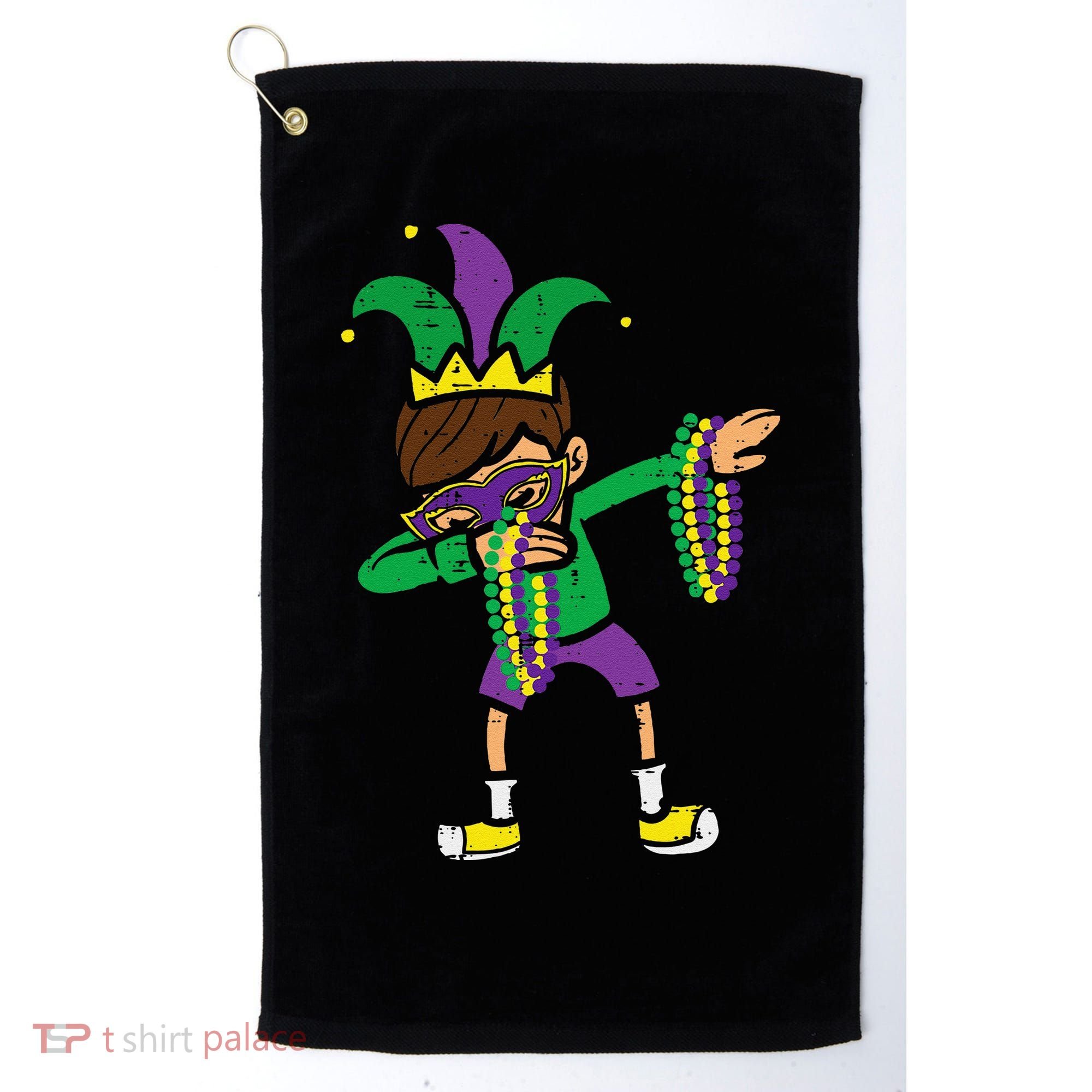 Dabbing Mardi Gras Dance Golf Towel