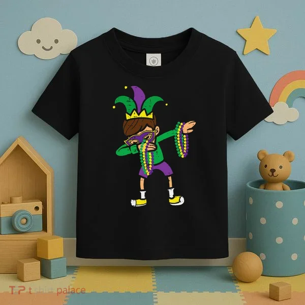 Dabbing Mardi Gras Dance Toddler T-Shirt