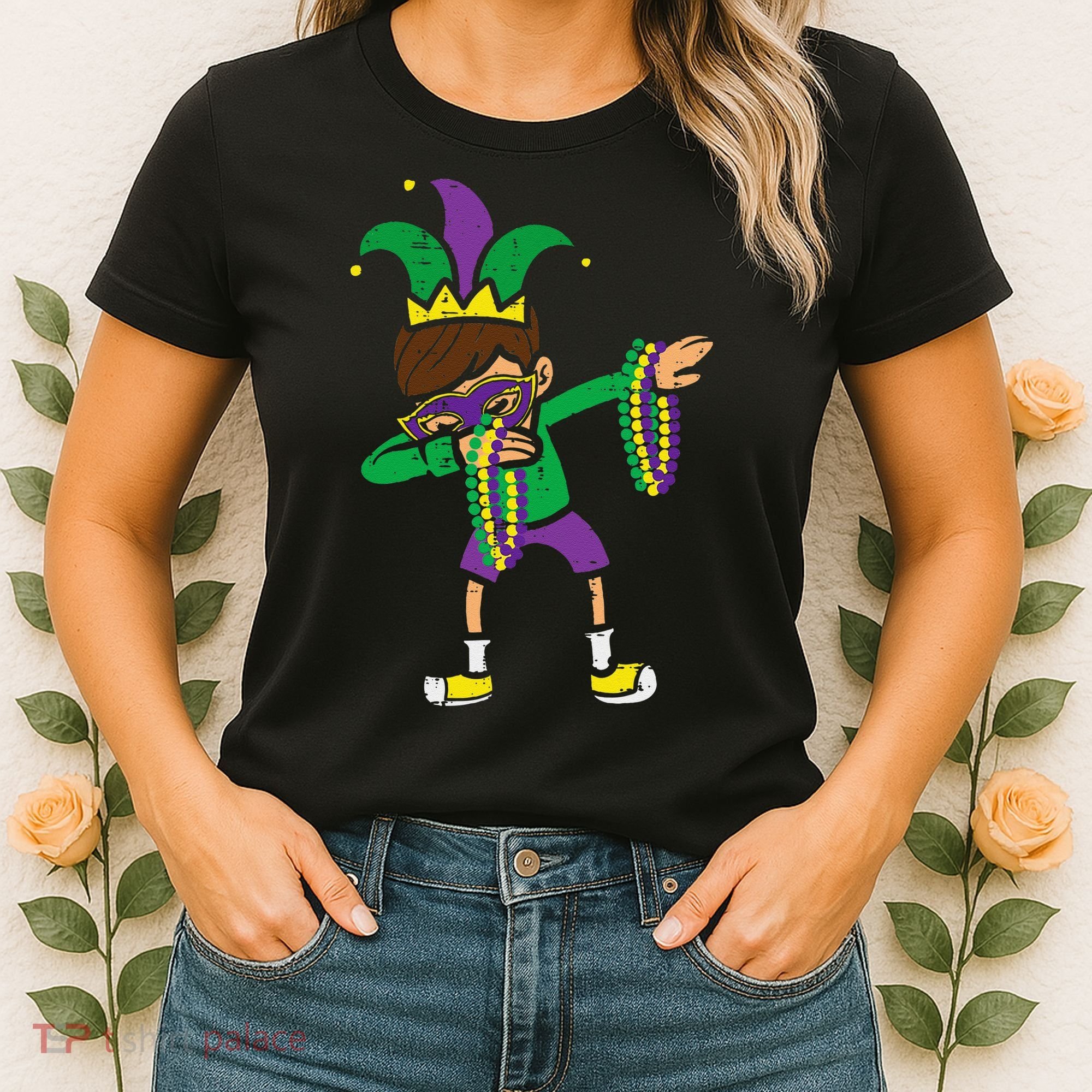 Dabbing Mardi Gras Dance Women's T-Shirt