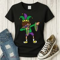 Dabbing Mardi Gras Dance Women's T-Shirt thumb 3