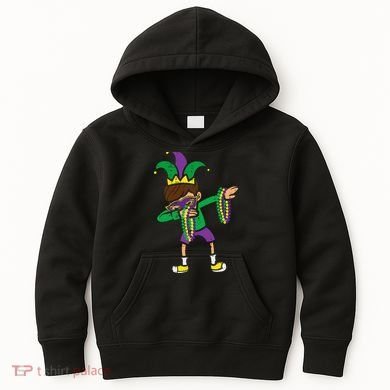 Dabbing Mardi Gras Dance Kids Hoodie
