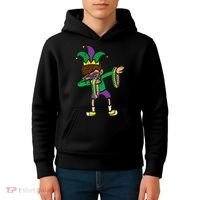 Dabbing Mardi Gras Dance Kids Hoodie thumb 4
