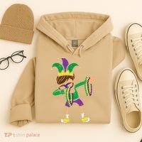 Dabbing Mardi Gras Dance Hoodie thumb 4