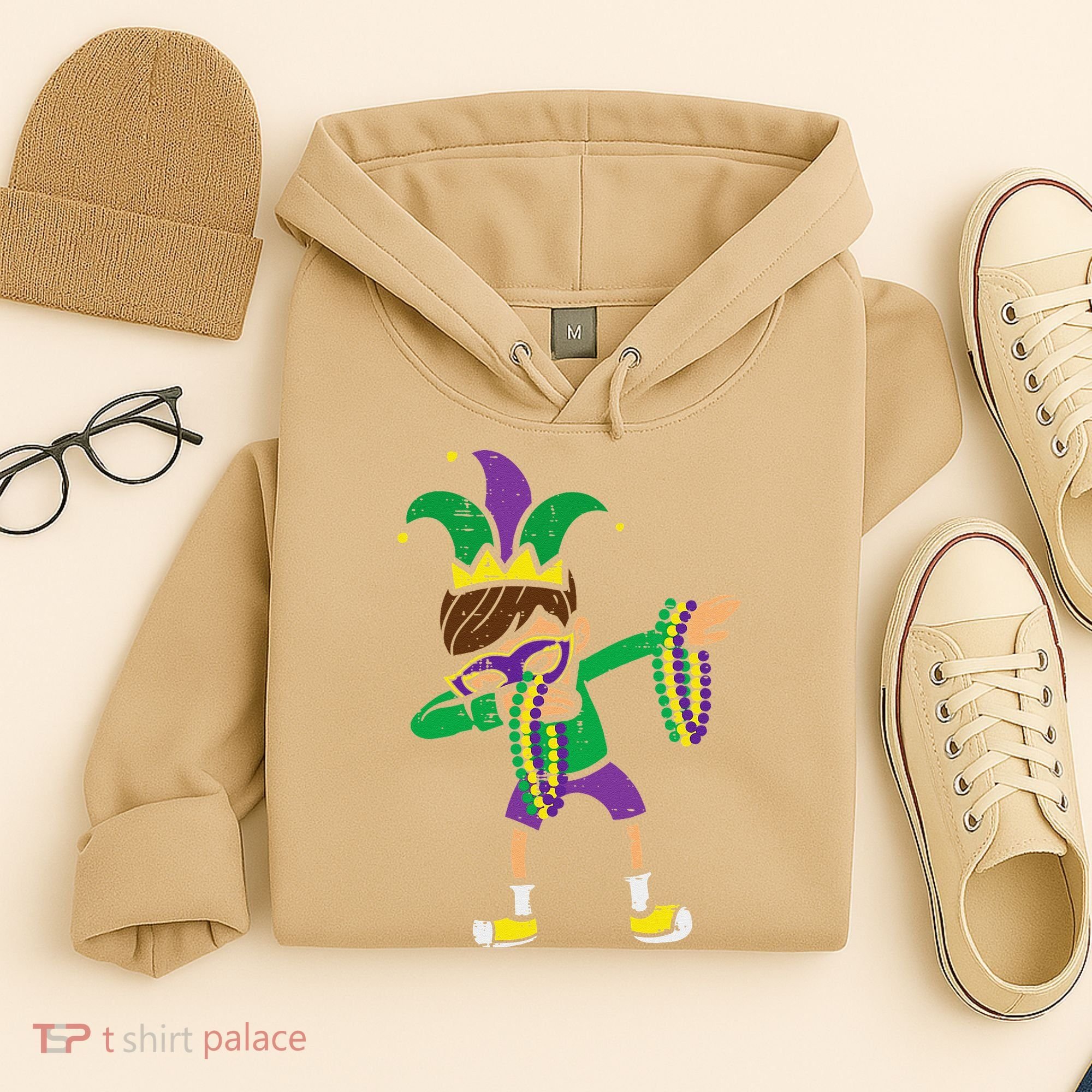 Dabbing Mardi Gras Dance Hoodie