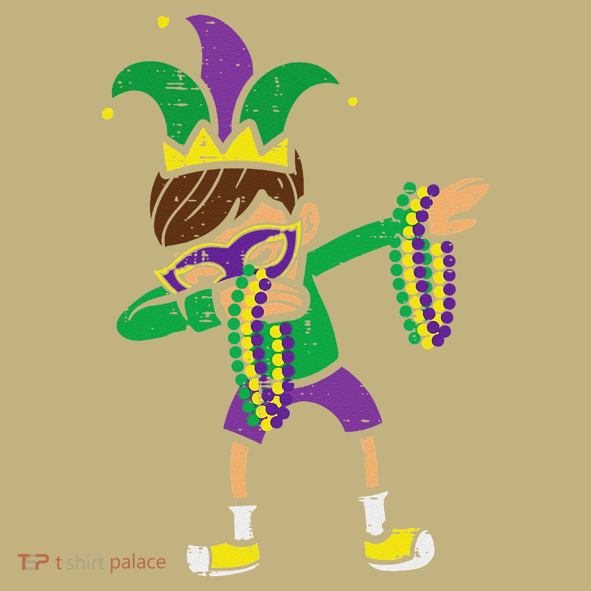 Dabbing Mardi Gras Dance Polo