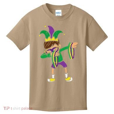 Dabbing Mardi Gras Dance Kids T-Shirt