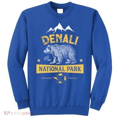 Denali Meaningful Gift National Park And Preserve Alaska Vintage Sweatshirt