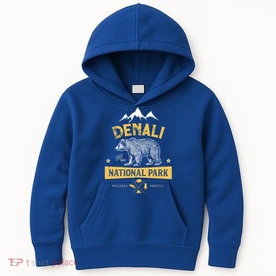 Denali Meaningful Gift National Park And Preserve Alaska Vintage Kids Hoodie