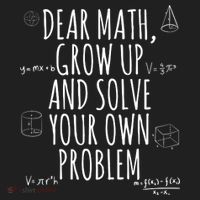 Dear Math Grow Up And Solve Your Own Problem Funny School Beanie thumb 2