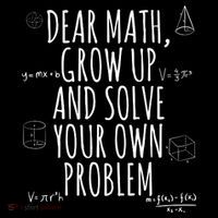 Dear Math Grow Up And Solve Your Own Problem Funny School Baby Bodysuit thumb 2