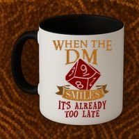 Dungeon Master Gift Dungeon Master  Geeky Gift When The Dungeon Master Smiles Coffee Mug thumb 2