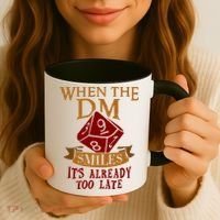 Dungeon Master Gift Dungeon Master  Geeky Gift When The Dungeon Master Smiles Coffee Mug thumb 3