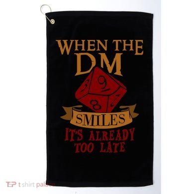 Dungeon Master Gift Dungeon Master  Geeky Gift When The Dungeon Master Smiles Golf Towel