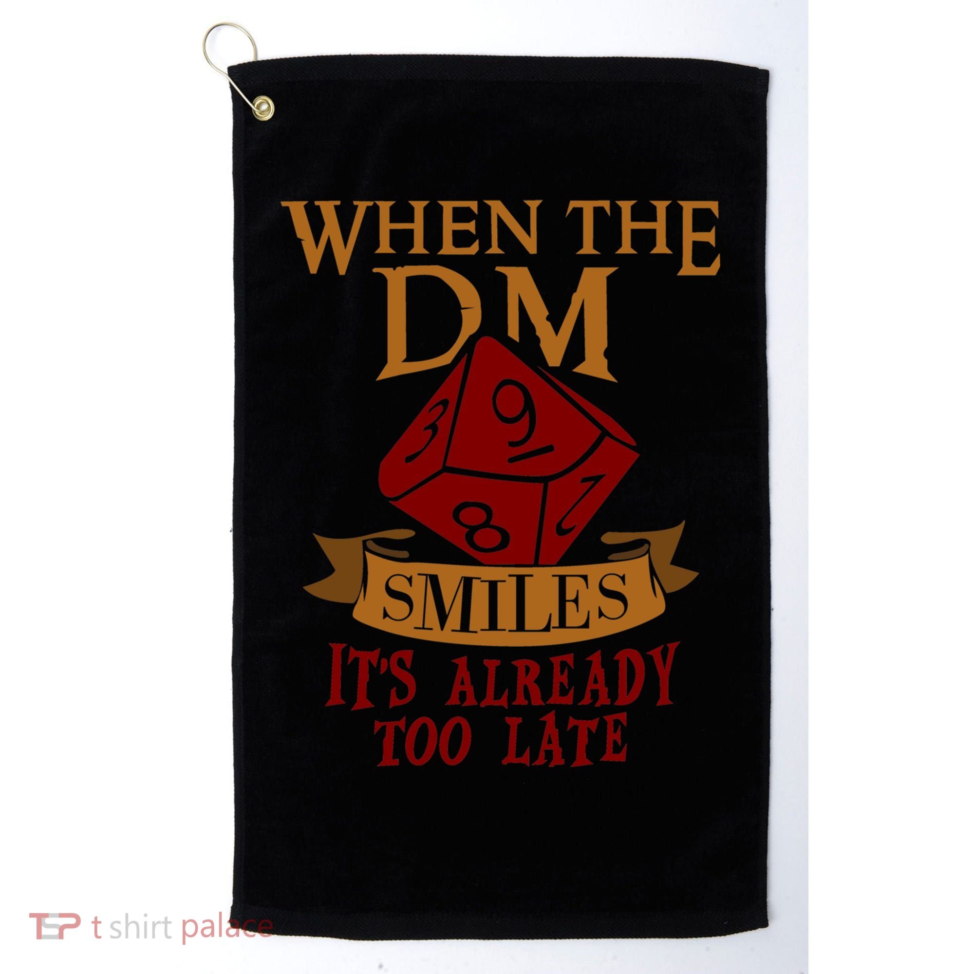 Dungeon Master Gift Dungeon Master  Geeky Gift When The Dungeon Master Smiles Golf Towel