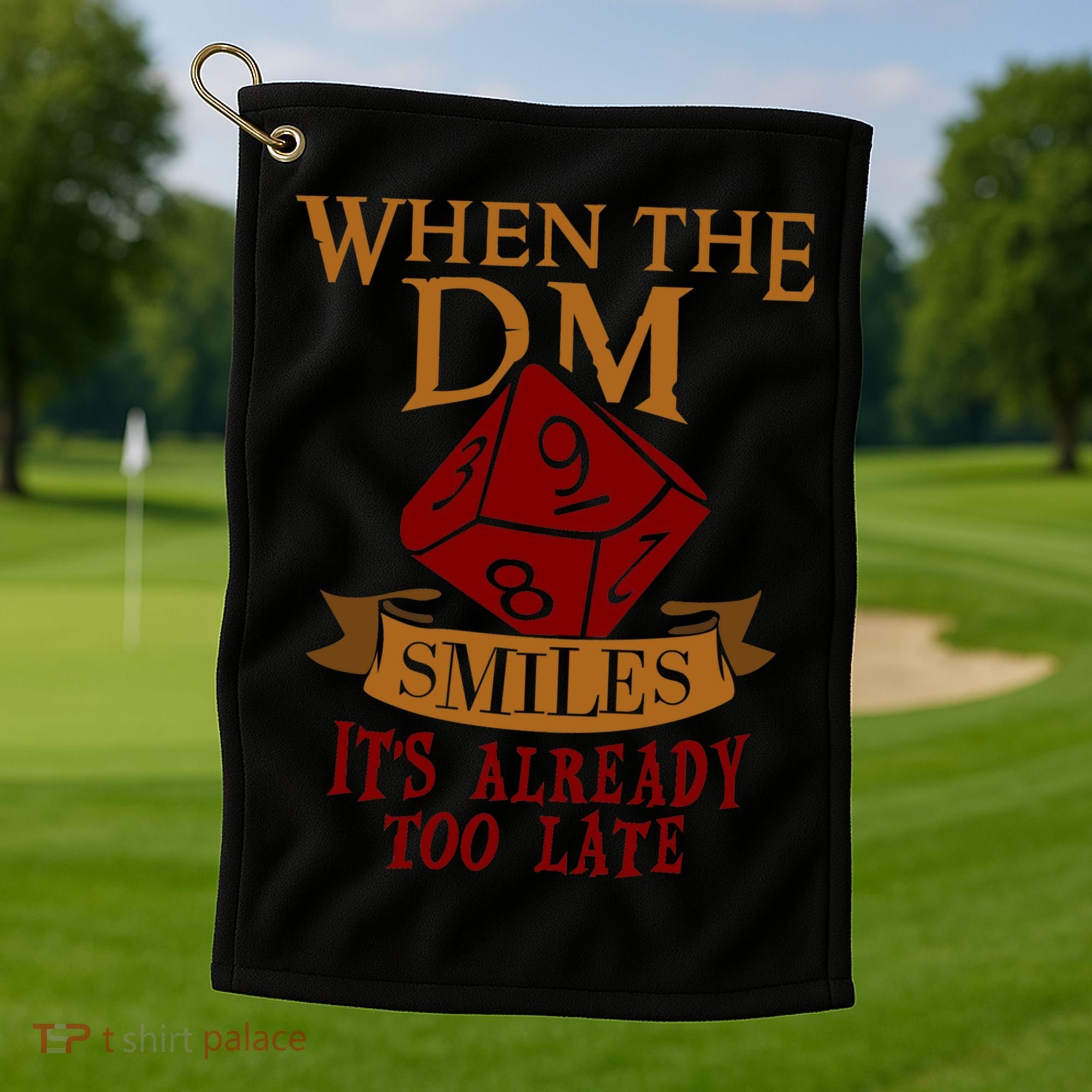 Dungeon Master Gift Dungeon Master  Geeky Gift When The Dungeon Master Smiles Golf Towel