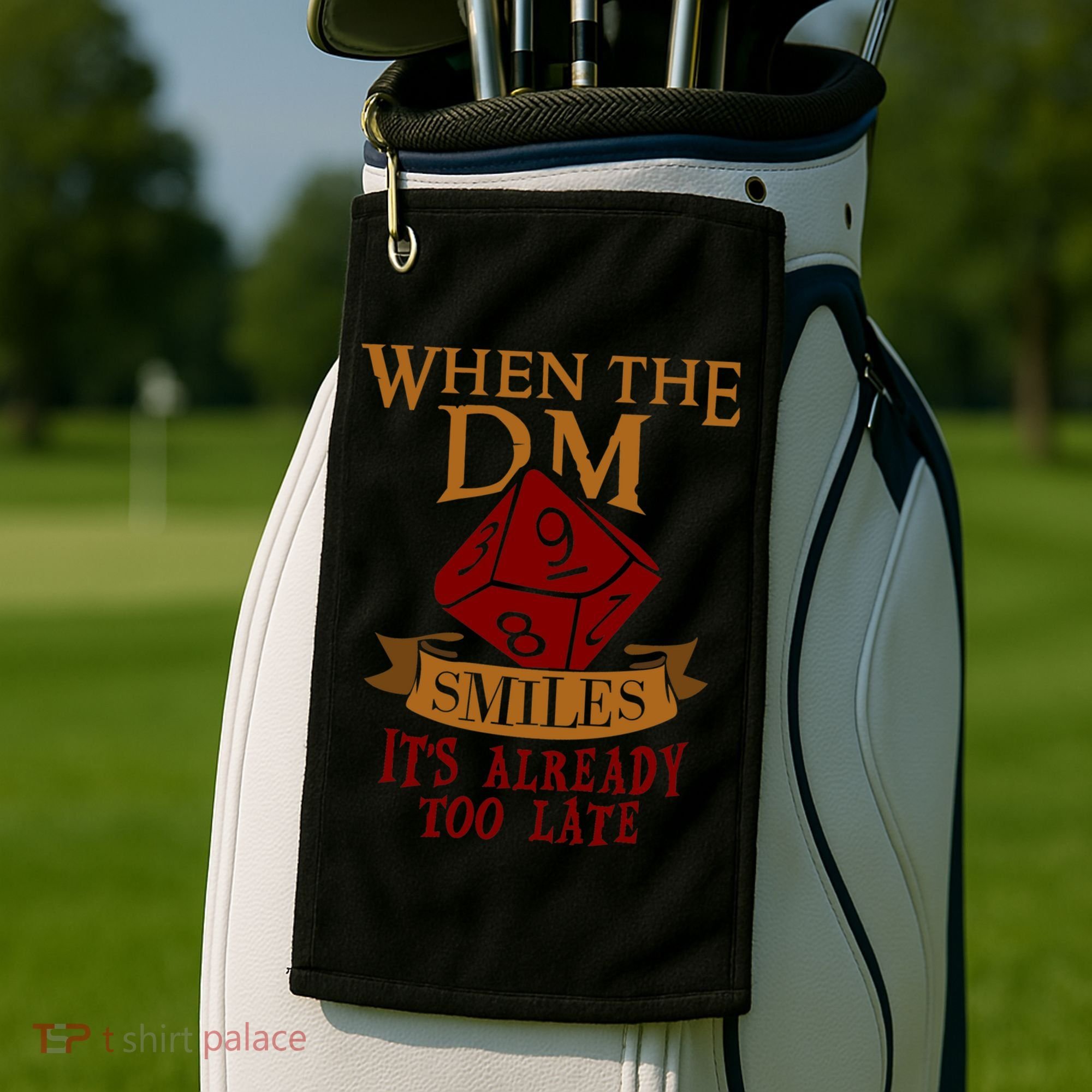 Dungeon Master Gift Dungeon Master  Geeky Gift When The Dungeon Master Smiles Golf Towel