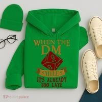 Dungeon Master Gift Dungeon Master  Geeky Gift When The Dungeon Master Smiles Hoodie thumb 4