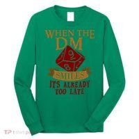 Dungeon Master Gift Dungeon Master  Geeky Gift When The Dungeon Master Smiles Long Sleeve Shirt thumb 0