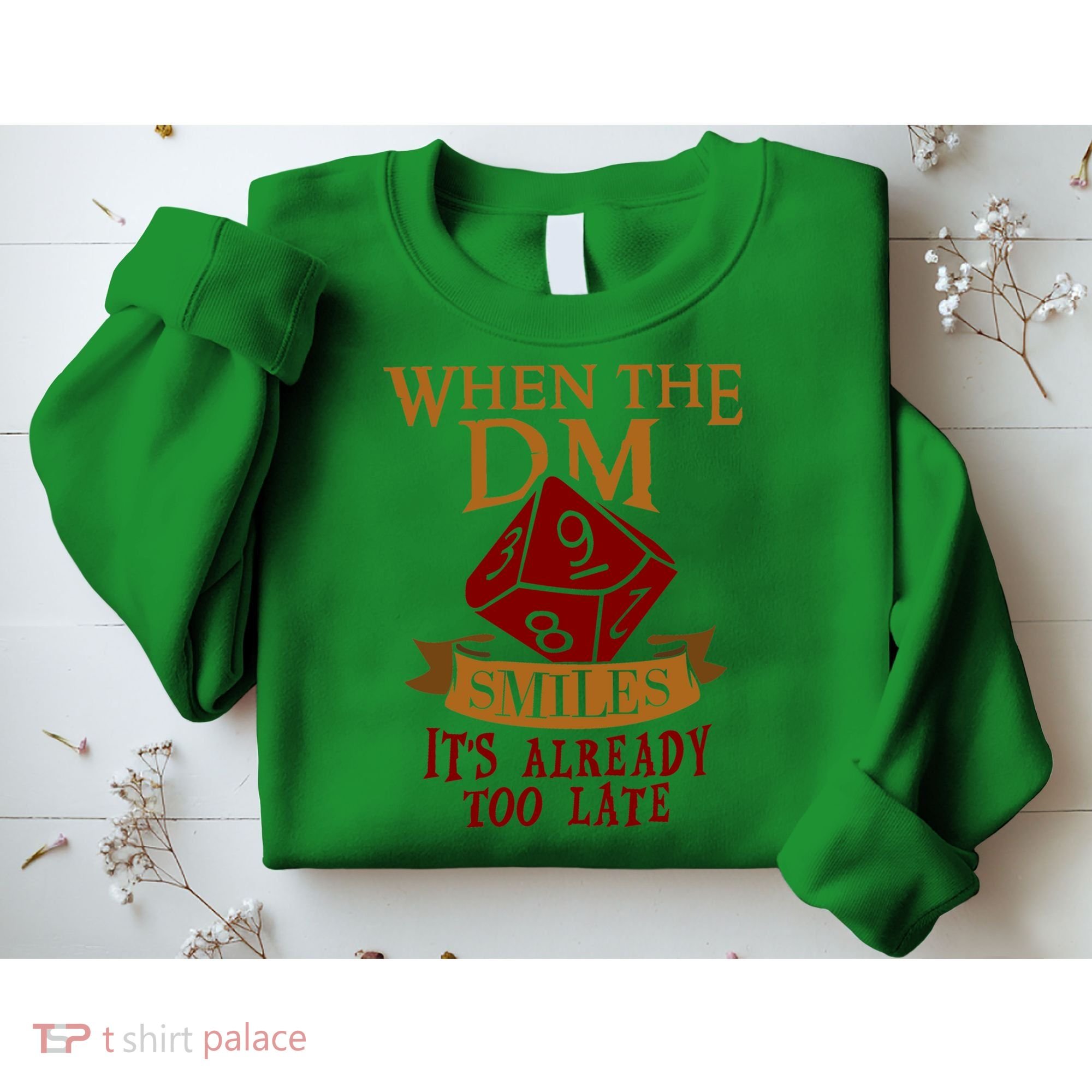 Dungeon Master Gift Dungeon Master  Geeky Gift When The Dungeon Master Smiles Sweatshirt
